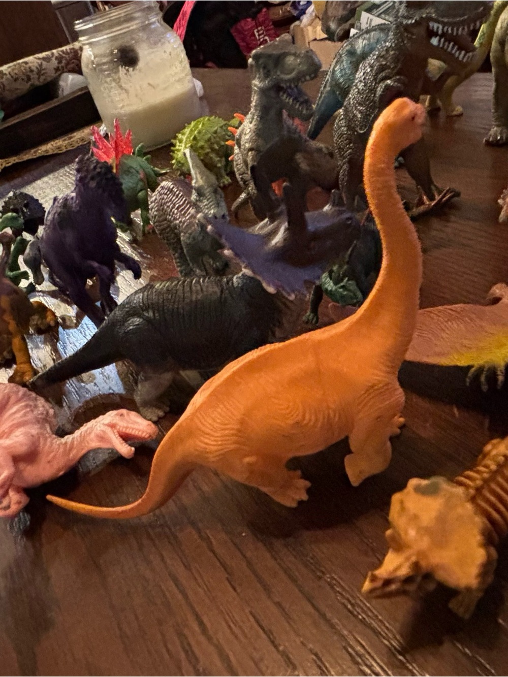 25 Dinosaur Figure Lot Mixed Plastic T-Rex Spinosaurus Stegosaurus Brachiosaurus - Picture 8 of 11